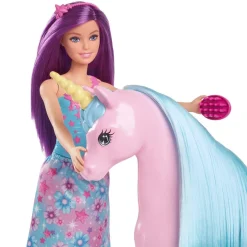 MATTEL Barbie - Muñeca con unicornio