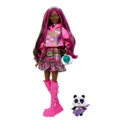 MATTEL Barbie - Muñeca Extra - Mechas rosas