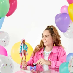 MATTEL Barbie - Muñeca Extra - Trenzas rosas