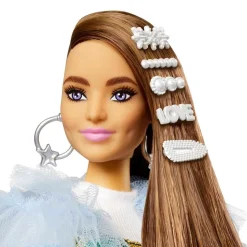 MATTEL Barbie - Muñeca Extra - Vestido arcoíris