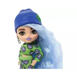 BARBIE - Muñeca extra mini con pelo azul hielo