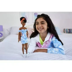 BARBIE - Muñeca fashionista - vestido vaquero decolorado