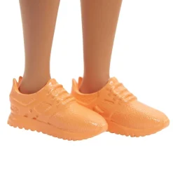 BARBIE - Muñeca Fashionista - Vestido de rayas manga larga