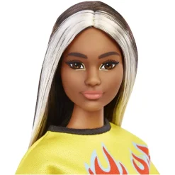 BARBIE - Muñeca fashionista - Top con llamas y falda a cuadros* Muñecas