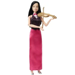 MATTEL Barbie - Muñeca Músico Violín con Vestido Elegante y Accesorios ㅤ* Muñecas