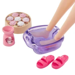 MATTEL Barbie - Muñeca Relax en Spa con mascota y accesorios spa ㅤ* Muñecas
