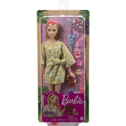 MATTEL Barbie - Muñeca Relax en Spa con mascota y accesorios spa ㅤ* Muñecas