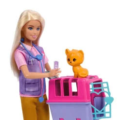 MATTEL Barbie - Muñeca Salvadora de Fauna con Accesorios de Rescate ㅤ