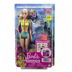 MATTEL Barbie - Muñeca tu puedes ser bióloga marina