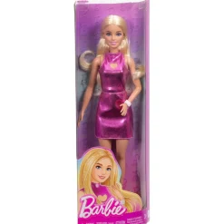 MATTEL Barbie - Muñeca Vestido Rosa Metalizado
