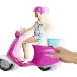 BARBIE - Muñeca y moto scooter