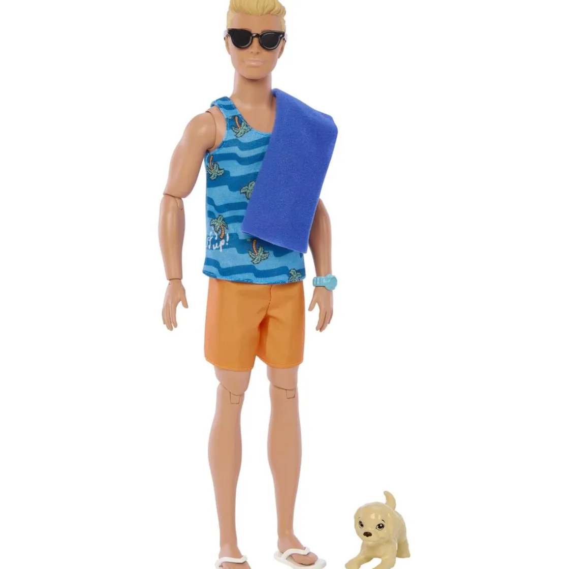 MATTEL Barbie - Muñeco Ken con tabla de surf ㅤ