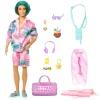 MATTEL Barbie - Muñeco Ken Estilo Tropical con Accesorios ㅤ* Muñecas