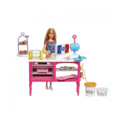 MATTEL Barbie - Playset muñeca Malibú con pastelería* Muñecas