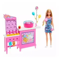 BARBIE - Puesto de Algodón de Azúcar* Muñecas