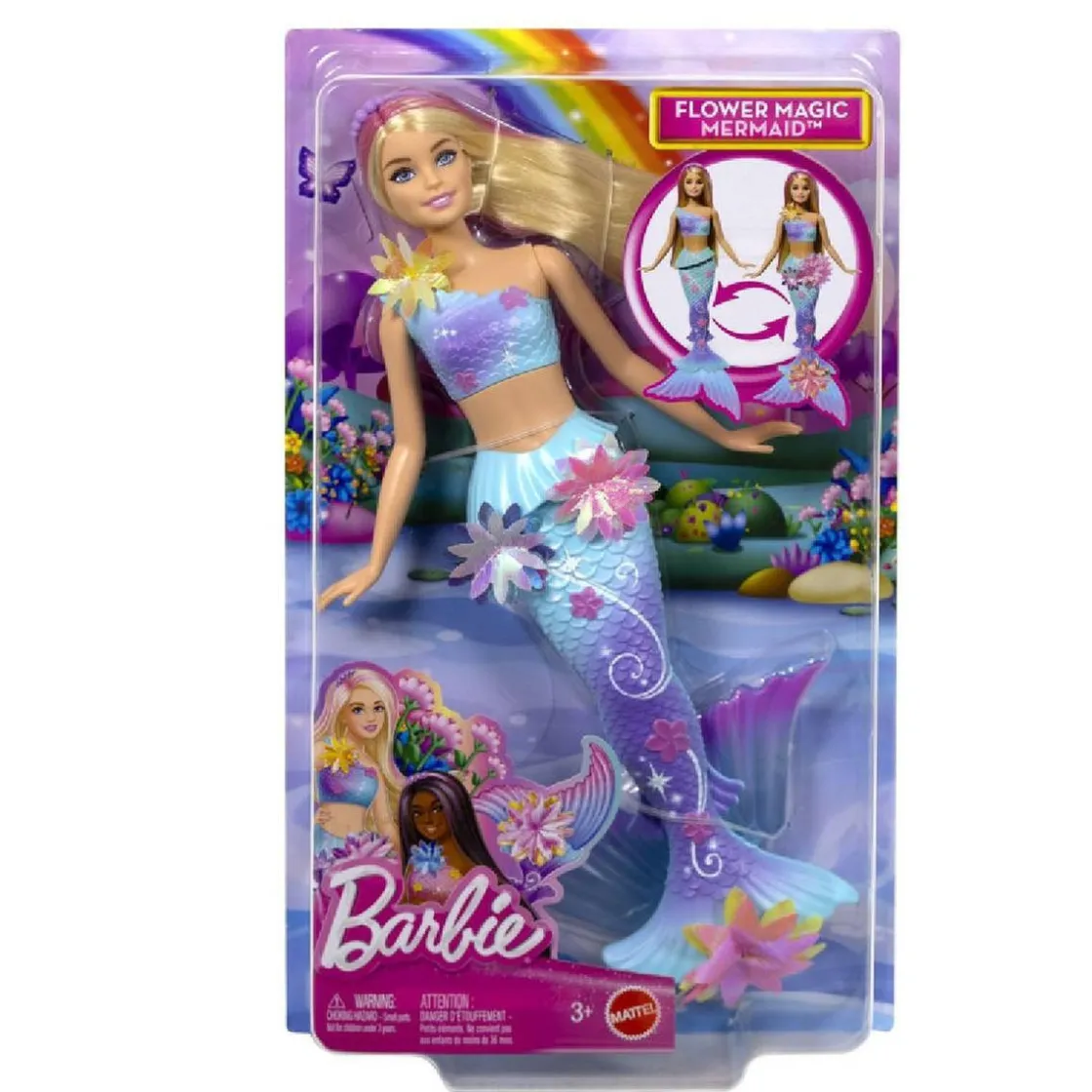 BARBIE - Sirena Flores Mágicas - Rubia* Muñecas