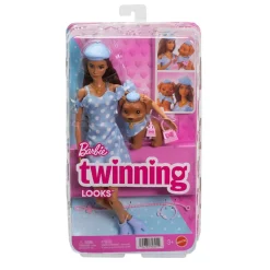 BARBIE Twinning Looks - Muñeca Morena con Perrito* Muñecas