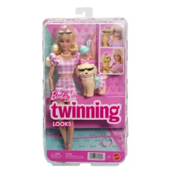 BARBIE Twinning Looks - Muñeca Rubia con Perrito* Muñecas