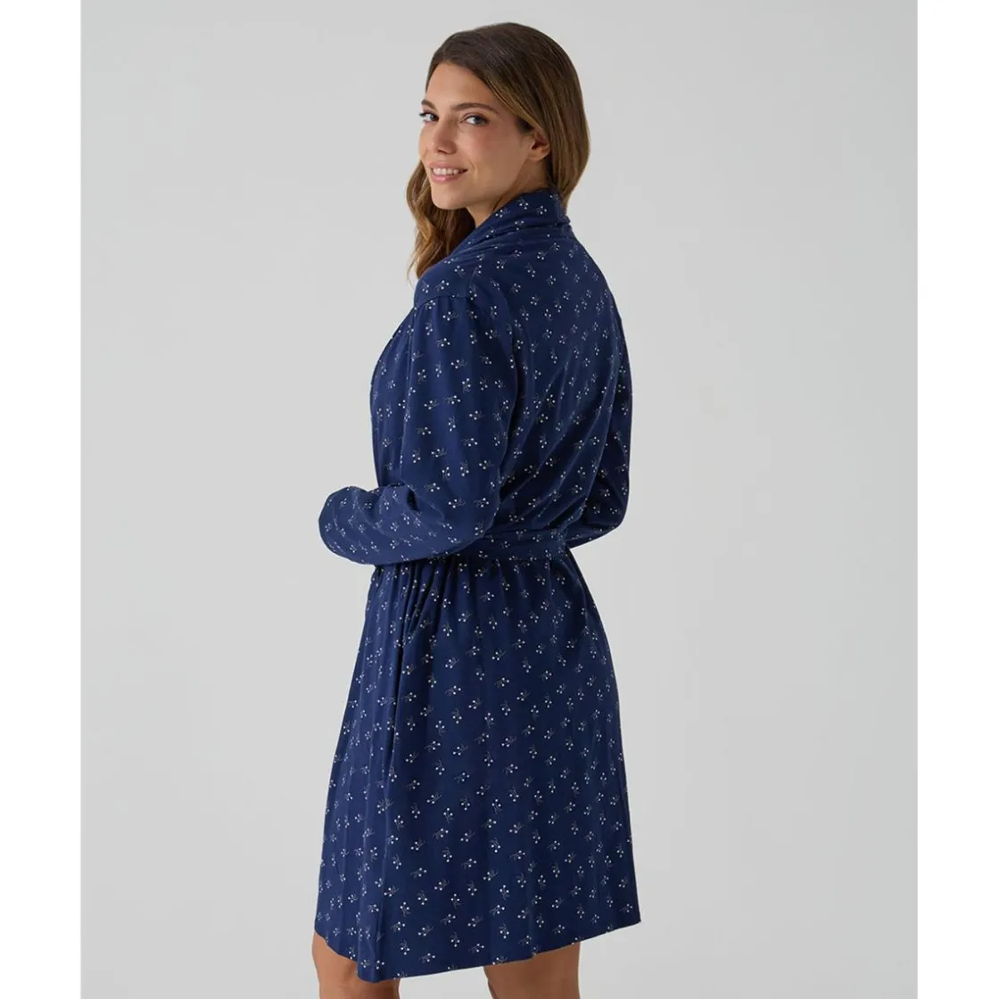 Prenatal Bata premamá azul con flores* Premamá·Íntimo Y Noche|Íntimo Y Noche·Batas