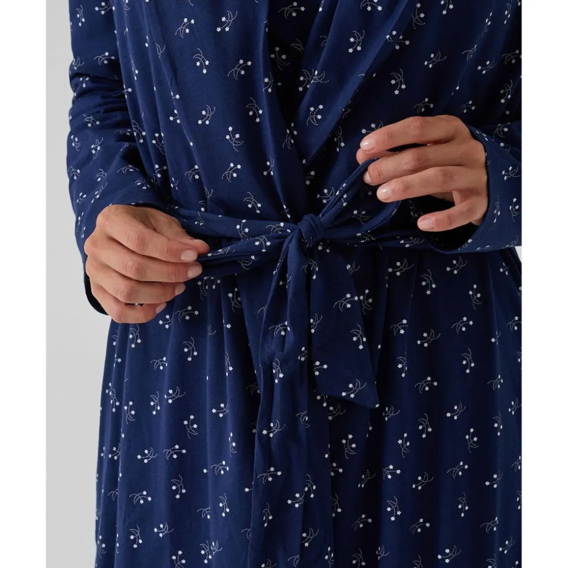 Prenatal Bata premamá azul con flores* Premamá·Íntimo Y Noche|Íntimo Y Noche·Batas