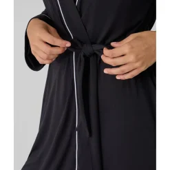 Prenatal Bata premamá negra con bordes blancos