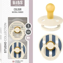 BIBS - Pack 2 chupetes Colour 0-6 meses - Ivory/steel blue* Biberones Y Chupetes·Chupetes