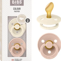 BIBS - Pack 2 chupetes Colour 6-12 meses - Ivory/Blush* Biberones Y Chupetes·Chupetes