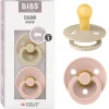 BIBS - Pack 2 chupetes Colour 0-6 meses - Vanilla/Blush
