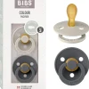 BIBS - Pack 2 chupetes Colour 6-12 meses - Sand/Iron* Biberones Y Chupetes·Chupetes