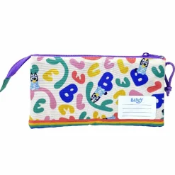 C Y P BRANDS Bluey - Portatodo triple - Colección Rainbow* Material Escolar