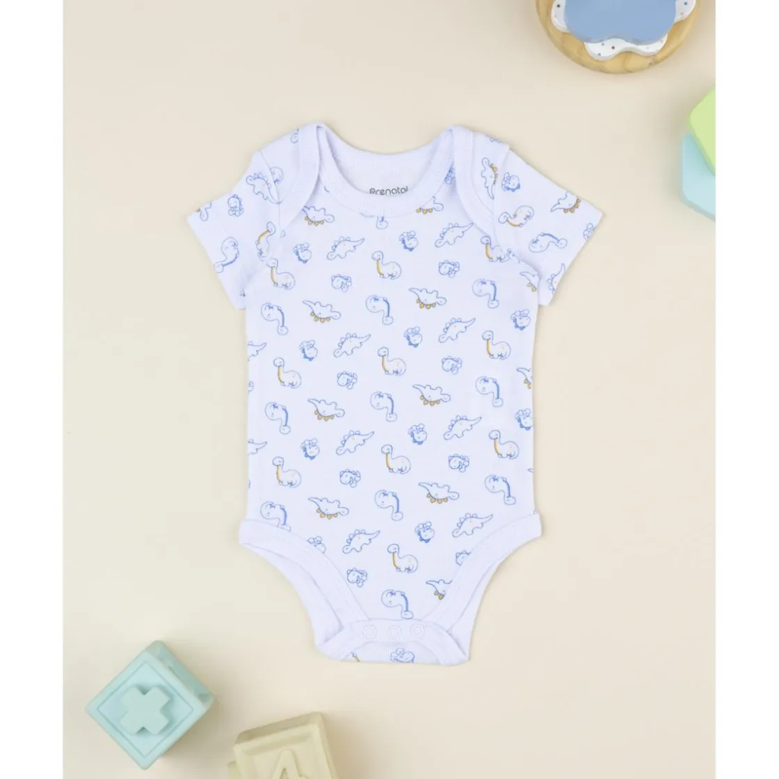 Prenatal Body bebé manga corta con estampado de dinosaurios