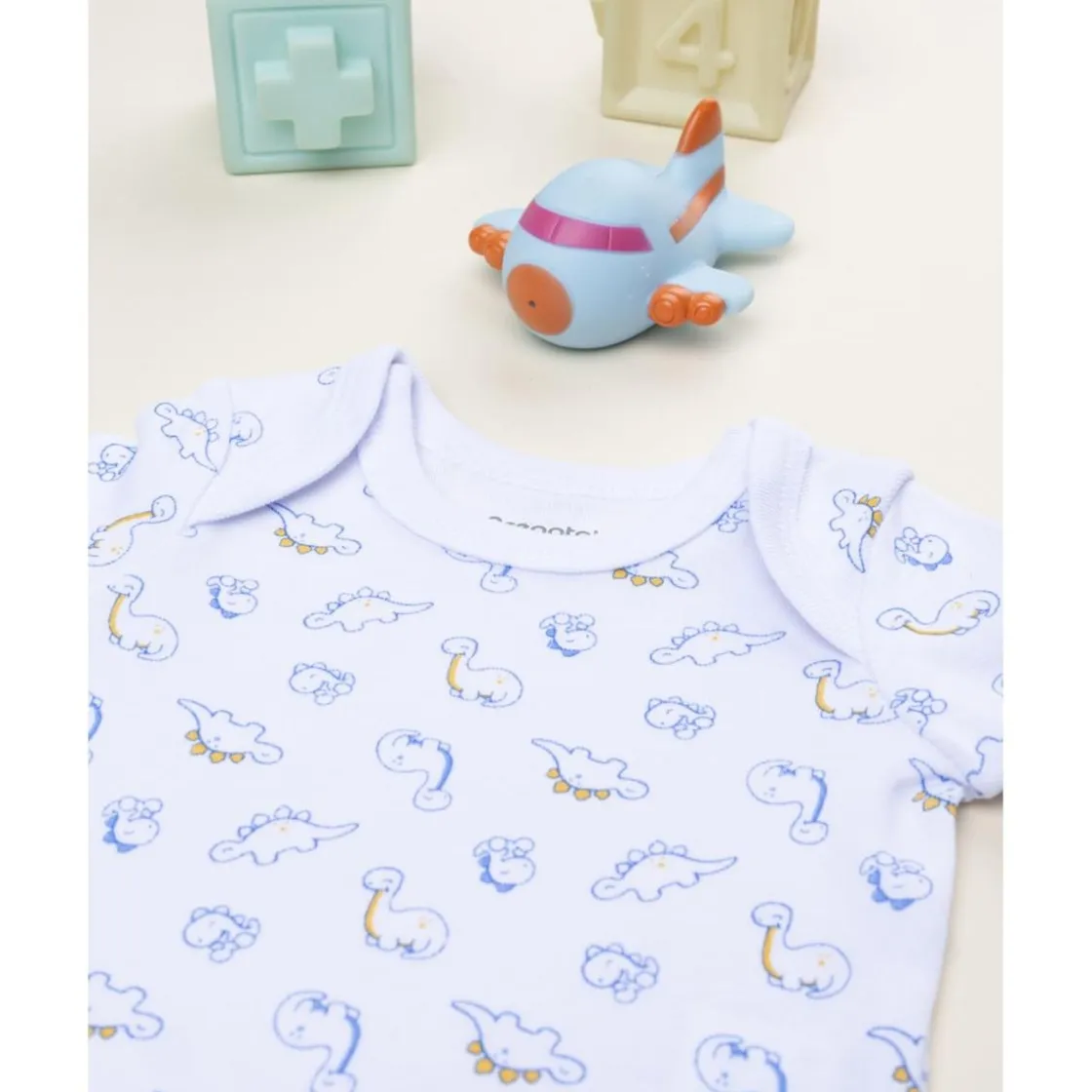 Prenatal Body bebé manga corta con estampado de dinosaurios