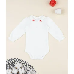 Prenatal Body bebé niña blanco con bordado