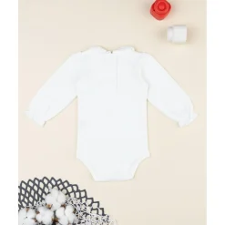 Prenatal Body bebé niña blanco con bordado