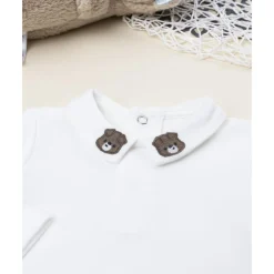 Prenatal Body blanco con cuello bordado niño* Ropa Y Accesorios·Bodies|Recién Nacido·Ropa Y Accesorios