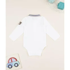 Prenatal Body blanco con patch de oso para niño* Ropa Y Accesorios·Bodies|Recién Nacido·Ropa Y Accesorios