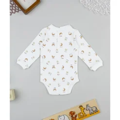 Prenatal Body de manga larga con estampado sabana para bebé