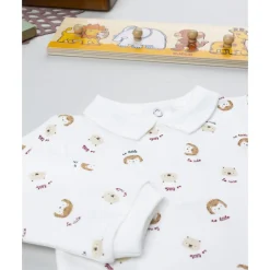 Prenatal Body de manga larga con estampado sabana para bebé