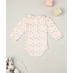 Prenatal Body de manga larga para niña con estampado de flores