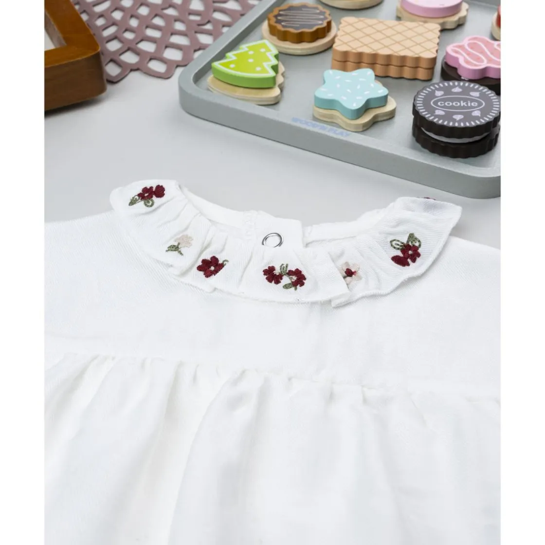 Prenatal Body de niña blanco con cuello bordado* Ropa Y Accesorios·Bodies|Recién Nacido·Ropa Y Accesorios