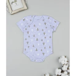 Prenatal Body gris con estampado de ositos para bebé