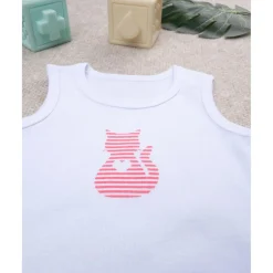 Prenatal Body Infantil de Algodón Blanco con Estampado de Gatito* Ropa Y Accesorios·Bodies|Recién Nacido·Ropa Y Accesorios