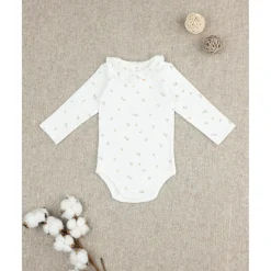 Prenatal Body niña blanco con estampado allover y cuello