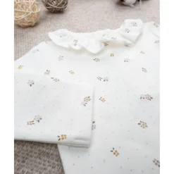 Prenatal Body niña blanco con estampado allover y cuello