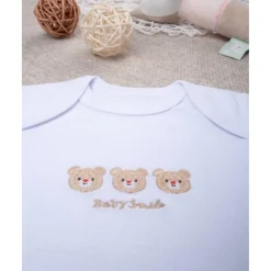 Prenatal Body unisex sonrisa bordado ositos* Recién Nacido·Ropa Y Accesorios|Ropa Y Accesorios·Bodies