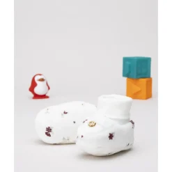 Prenatal Botitas bebé chenilla florecitas