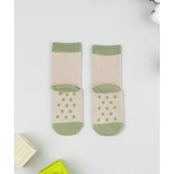 Prenatal Calcetines antideslizantes niño beige león