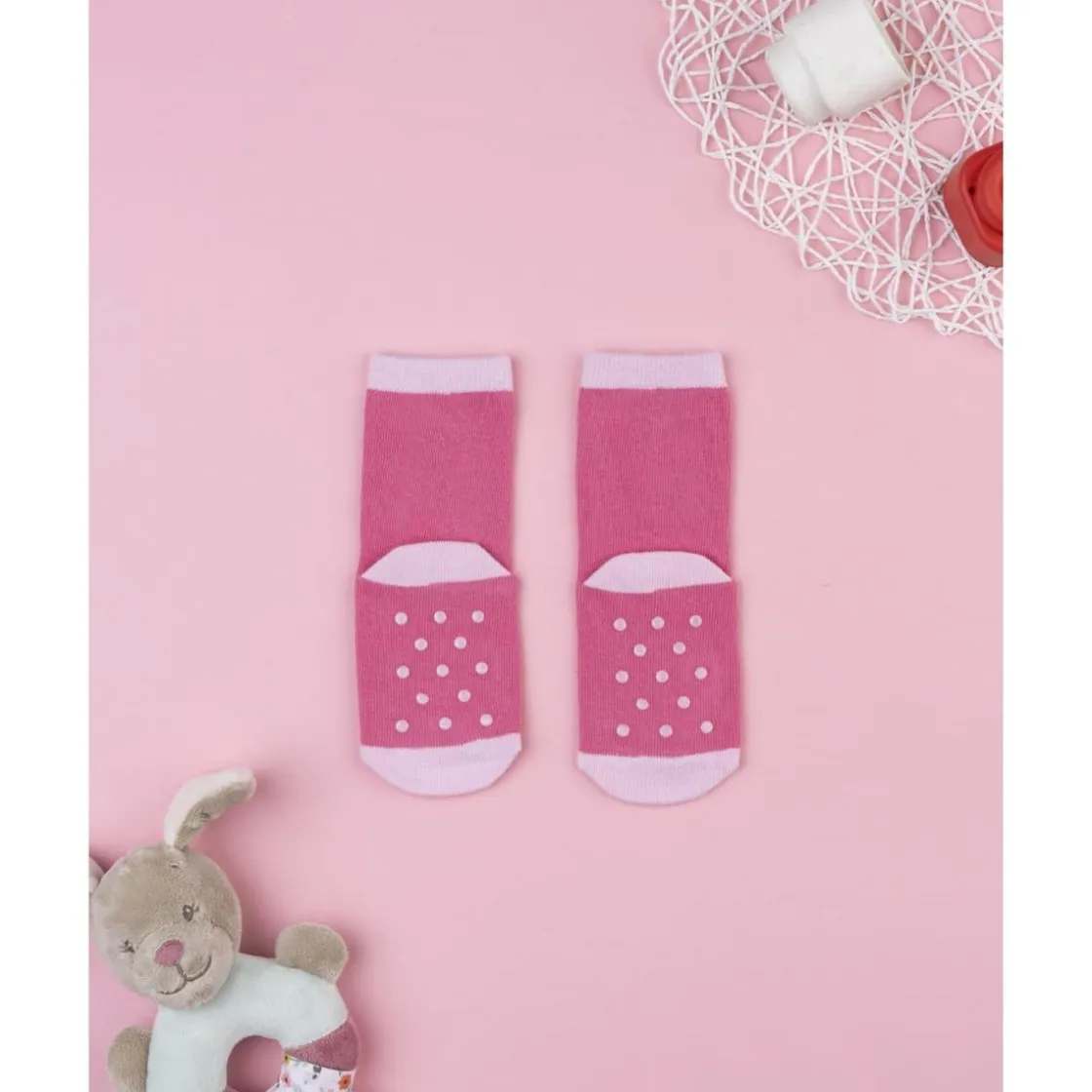 Prenatal Calcetines antideslizantes fucsia con motivo de zorro* Calzado Y Accesorios·Accesorios Y Complementos