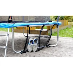 SOULET Cama elástica exterior de 427 cm con red, escalera y refuerzo de protección* Camas Elásticas