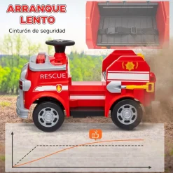 AIYAPLAY Camión de bomberos eléctrico